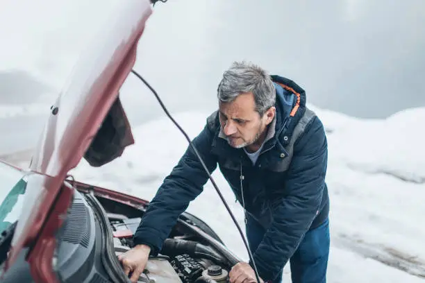 Photo of car breakdown on the road