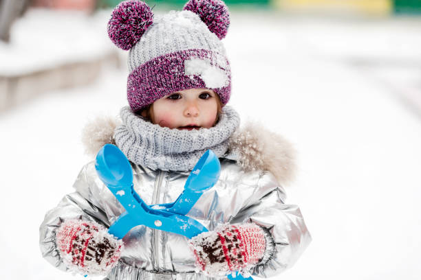 istock Little girl having fun at winter. 1176988933