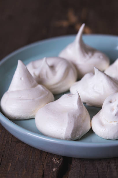 istock mouth-watering meringue on a wooden background