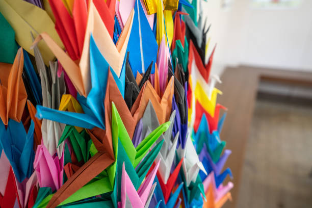 istock Photo of a thousand cranes 1176997953