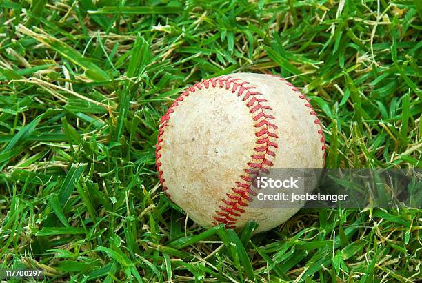 Campo Da Baseball In Erba - Fotografie stock e altre immagini di Ambientazione esterna - Ambientazione esterna, Campo da baseball, Close-up