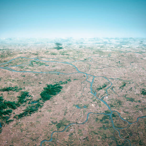 istock Guangzhou City 3D Render Aerial Horizon View From North Oct 2018 1177004589