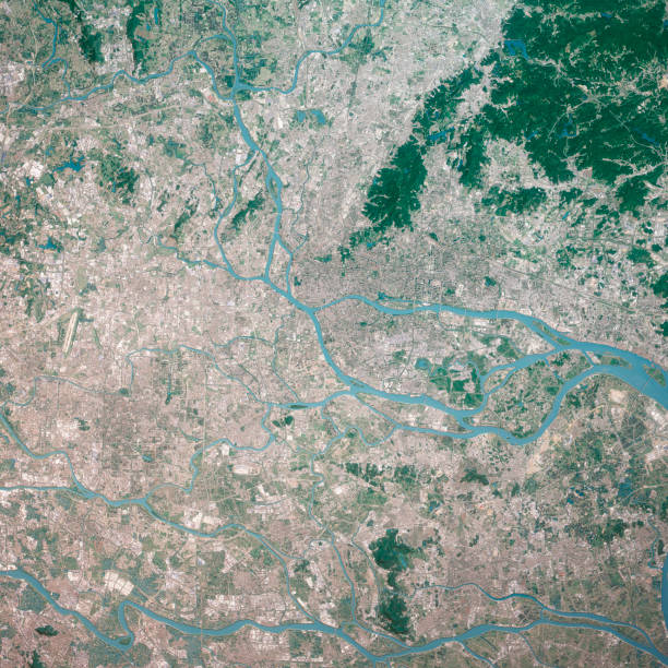 istock Guangzhou City 3D Render Aerial Top View From South Oct 2018 1177004637