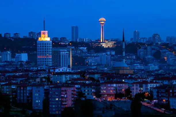 Atakule Famous Tower of Capital City Ankara