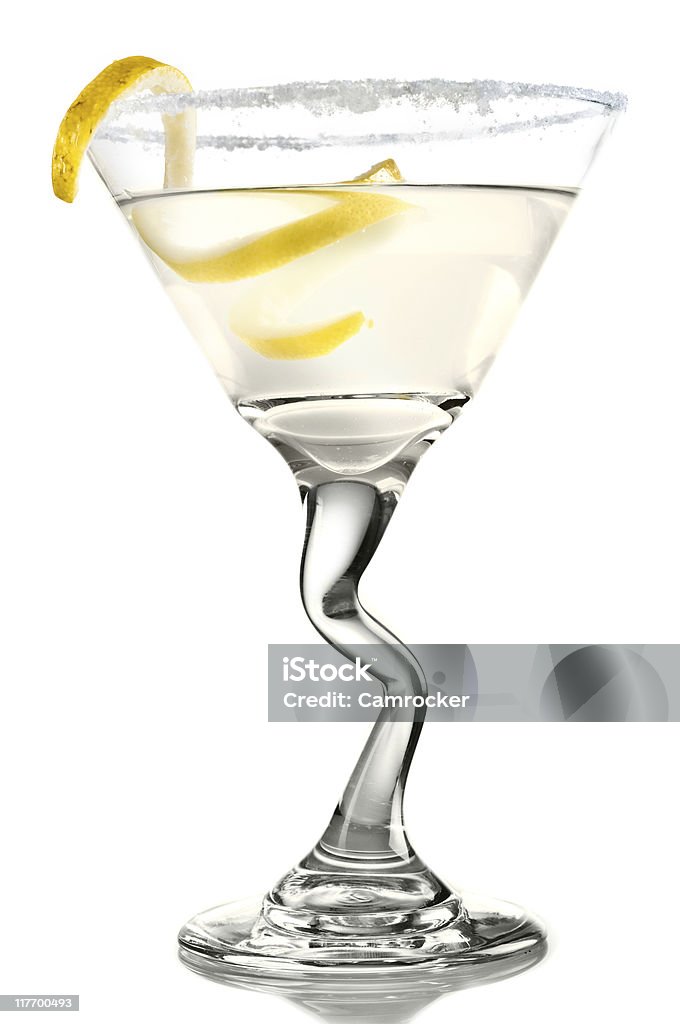 Limão cair Martini - Royalty-free Martini Foto de stock