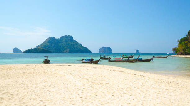 istock Andaman sea with a long tail boat 1177007487