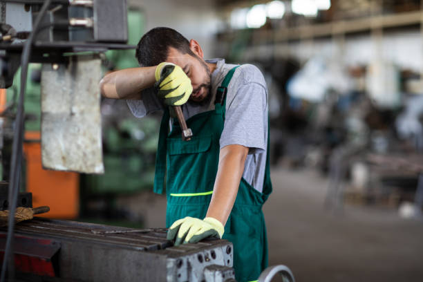 istock Taking a rest after hard work in metal industry 1177009286