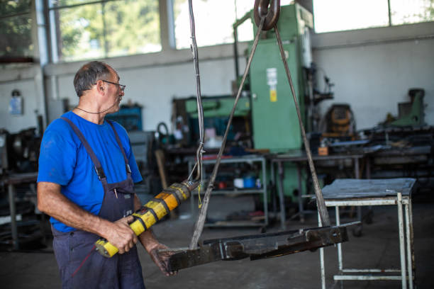 istock Employee in metal industry 1177010364