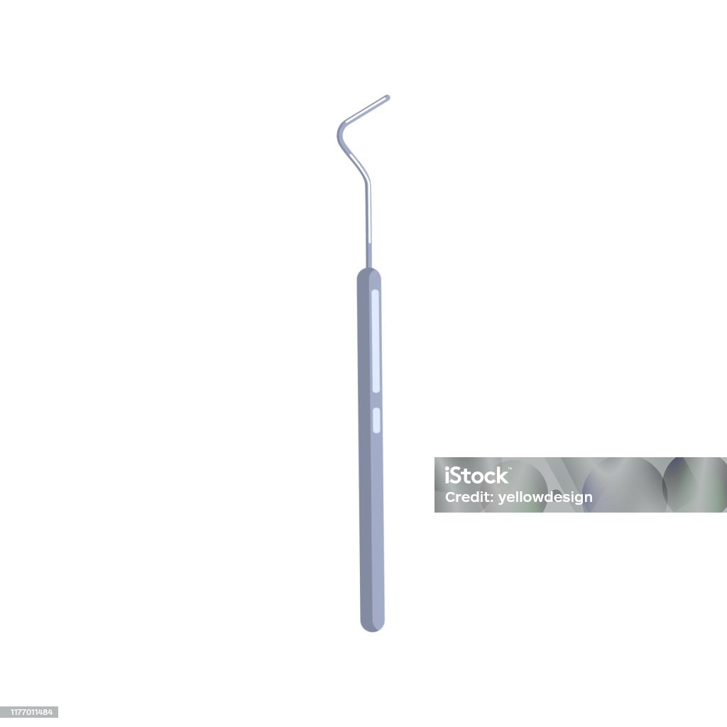 Curette Metall Zahnarzt Werkzeug Symbol Stahl Dental Scaler Flaches Symbol  Stock Vektor Art und mehr Bilder von Accessoires - iStock