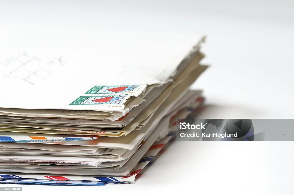 Stack of old letters  Stack Stock Photo