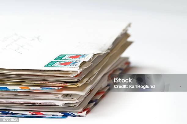 Stack Of Old Letters Stock Photo - Download Image Now - Stack, Letter - Document, Love Letter