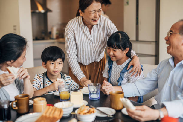 istock Family having meal 1177020757