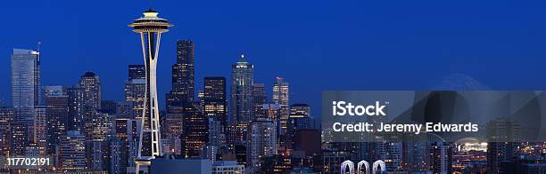 Seattle Wa Panorama Stock Photo - Download Image Now - Seattle, Urban Skyline, Building Exterior