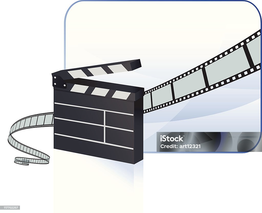 Film strip background  Blue stock vector