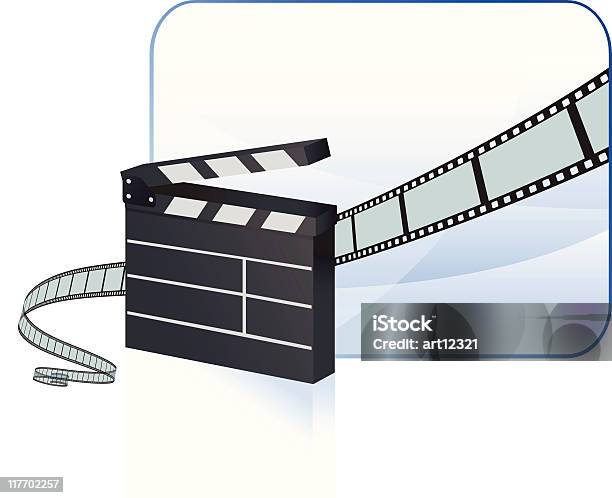 Film Strip Background Stock Illustration - Download Image Now - Blue, Border - Frame, Camera Film