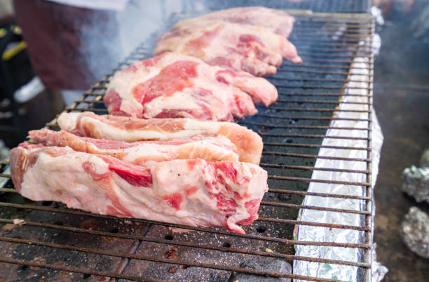 A photo of a store that sells charcoal-grilled beef