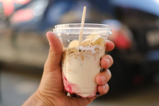 istock breakfast with you. granola with yogurt 1177024393