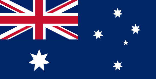 澳大利亞國旗全框架 - 堪培拉 插圖 幅插畫檔、美工圖案、卡通及圖標