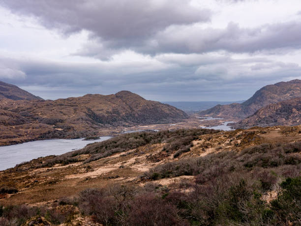 istock Grassy fields in Kerry, Ireland overlooking a lake 1177031935