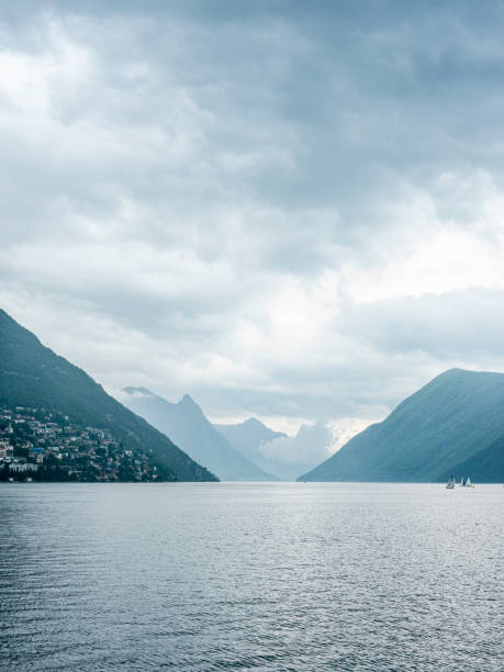 istock Lago di lugano taken from Paradiso 1177035529