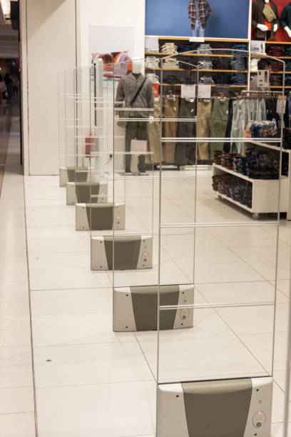 istock Retail shop electronic anti-theft gate system with sensor deters pilferage 1177035928