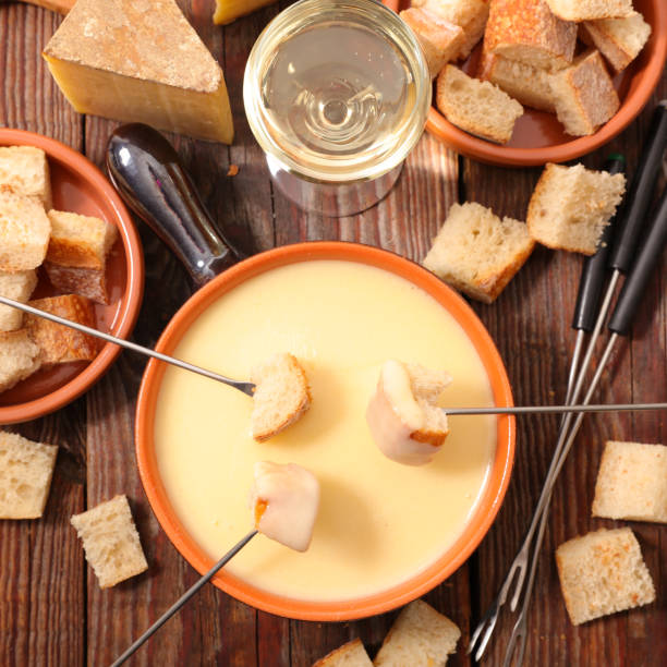 istock cheese fondie with white wine and bread 1177036500