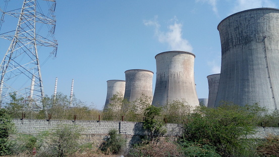 Exterior view of a thermal power plant