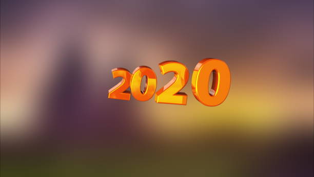 istock 3D rendering background with colored number 2020 turns into black and white. Computer generated animation of the concept of the happy new year 2020 1177037605