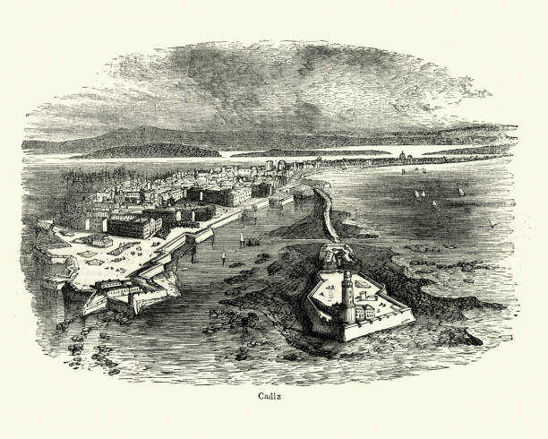 istock View of Cadiz, Spain, 19th Century 1177037718