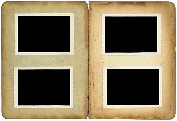 istock Old Photos on aged album 117703937