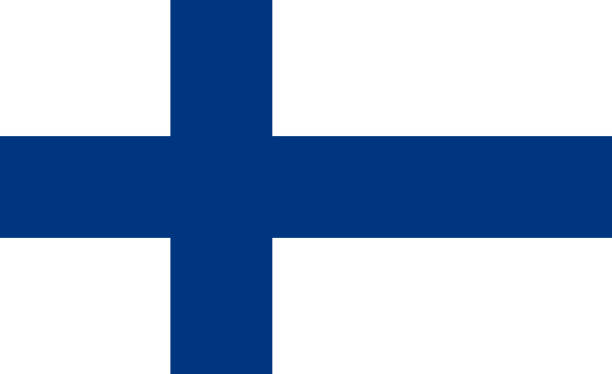 bildbanksillustrationer, clip art samt tecknat material och ikoner med finlands flagga - finsk flagga