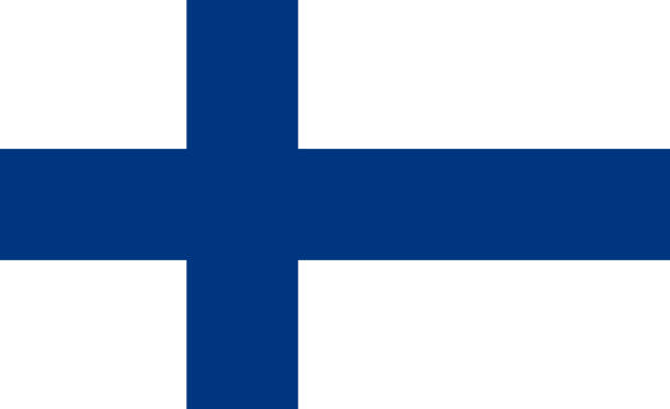 The national flag of Finland The national flag of Finland. Horizontal composition. finnish culture stock illustrations