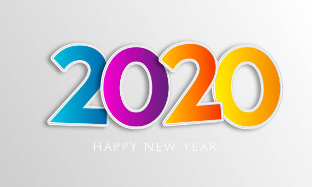 istock Happy 2020 new year card. Modern banner greetings christmas cards. Vector illustration. 1177042892
