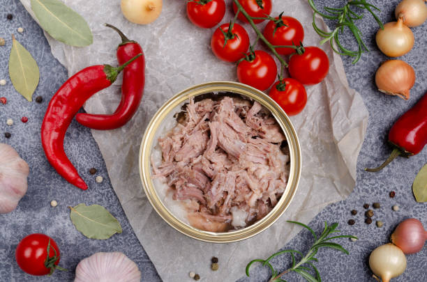 istock Canned meat in metal 1177043740