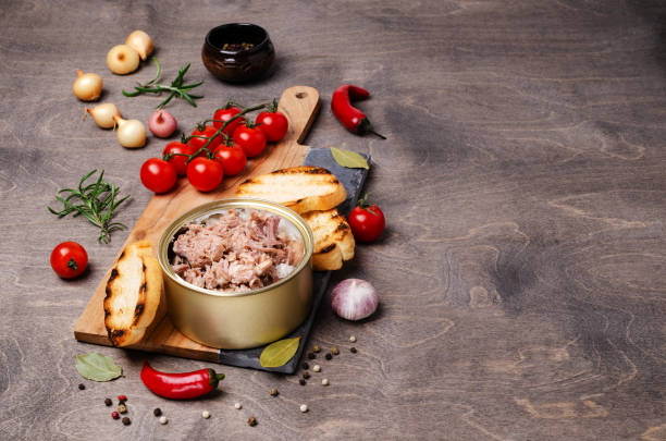 istock Canned meat in metal 1177044506