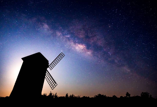 istock night sky with milky way galaxy 1177049170