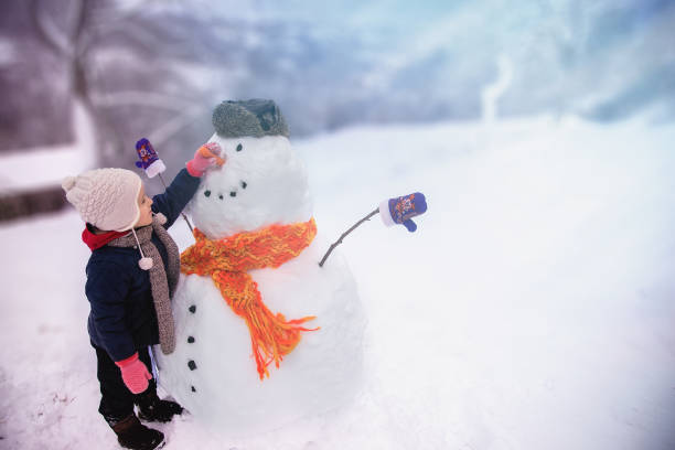 istock Winter outdoor activities for a child 1177049471
