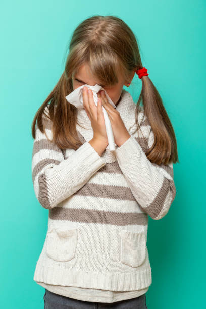 istock Little girl with cold symptoms 1177051281