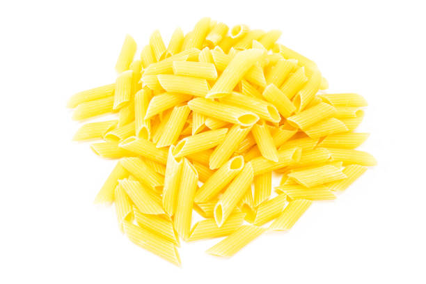 istock Pasta penne rigate macaroni isolated on white 1177053917