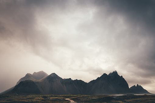 Majestic Vestrahorn mountains in Iceland.