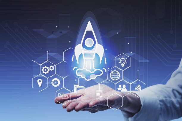 istock Hand of man launching startup rocket 1177061342