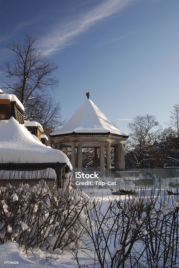 Winter Garden  Architectural Column Stock Photo