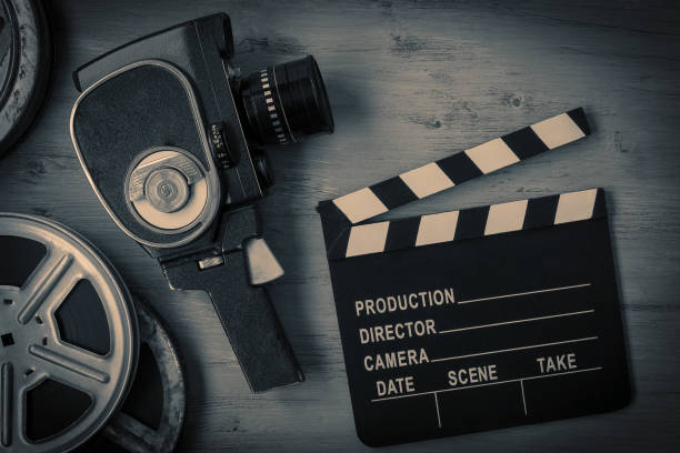 istock Movie camera, movies & clapperboard 1177062361
