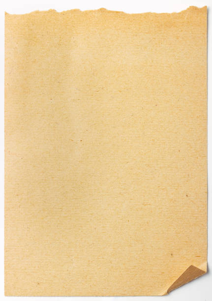 istock Old sheet of paper with a ragged edge 1177066364