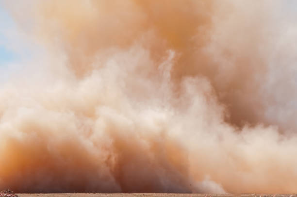 사막의 모래 먼지 폭풍 - sandstorm 뉴스 사진 이미지