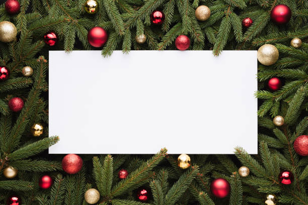 istock Christmas and New Year decoration background with copy space for text 1177078811