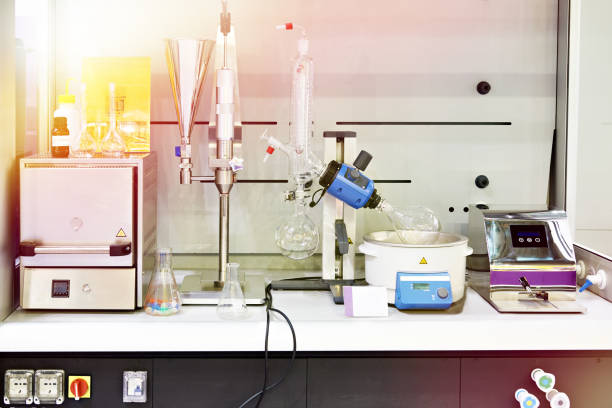 istock Chemical devices in laboratory 1177078958