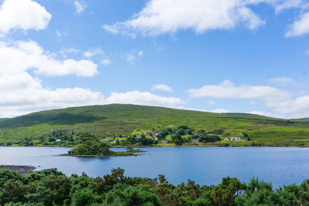 istock Seascape in green Ireland with clouds 1177084735