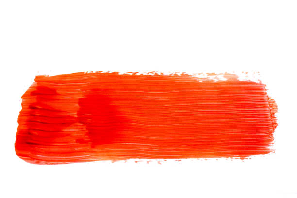 istock red watercolor brushstroke pattern isolated on white background 1177084748