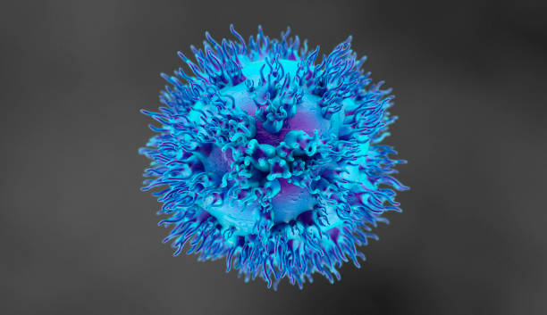istock 3d illustration T-Cells Cancer Cells 1177085279